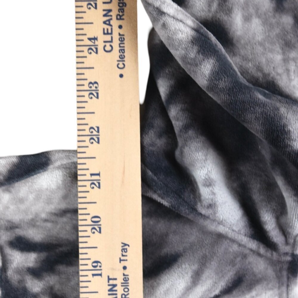 Style & Co || Women's Velour Zip Up Track Jacket Abstract Tie Dye Tiger Petite L - Picture 4 of 6